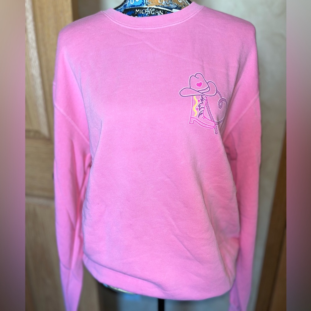 Mallory Ervin - Living Fully - Howdy Lover Sweatshirt - Size Large - EUC